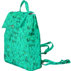 Aqua Marine Glittery Sequins Buckle Everyday Backpack