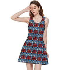 Red And Blue Inside Out Racerback Dress by Sparkle