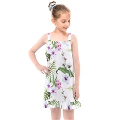 Summer Flowers Kids  Overall Dress by goljakoff