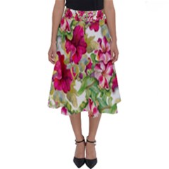 Rose Blossom Perfect Length Midi Skirt by goljakoff