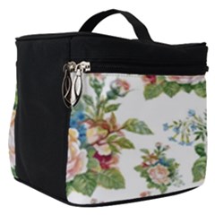 Vintage Flowers Pattern Make Up Travel Bag (small) by goljakoff