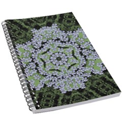 Calm In The Flower Forest Of Tranquility Ornate Mandala 5 5  X 8 5  Notebook by pepitasart