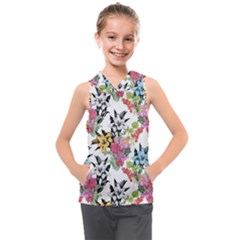 Summer Flowers Kids  Sleeveless Hoodie by goljakoff