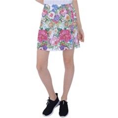 Beautiful Flowers Tennis Skirt by goljakoff