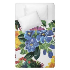 Flowers Duvet Cover Double Side (single Size) by goljakoff