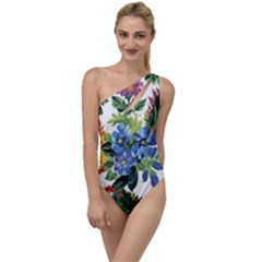 Flowers To One Side Swimsuit by goljakoff