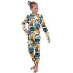 Flowers Pattern Kids  Long Sleeve Set  by goljakoff