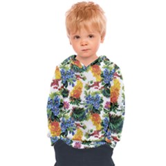 Flowers Pattern Kids  Overhead Hoodie by goljakoff