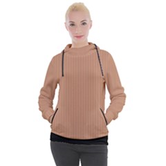 Antique Brass Brown & Black -  Women s Hooded Pullover by FashionLane