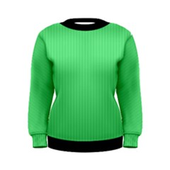 Algae Green & Black -  Women s Sweatshirt by FashionLane