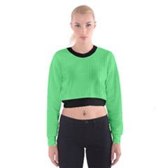 Algae Green & Black -  Cropped Sweatshirt by FashionLane