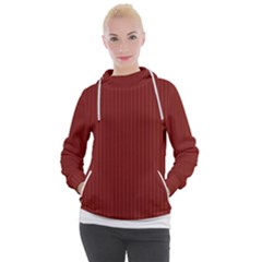 Berry Red & White - Women s Hooded Pullover by FashionLane