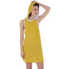 Dandelion Yellow & White - Racer Back Hoodie Dress by FashionLane