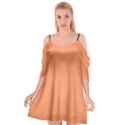 Atomic Tangerine & Black - Cutout Spaghetti Strap Chiffon Dress View1