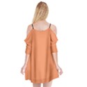 Atomic Tangerine & Black - Cutout Spaghetti Strap Chiffon Dress View2