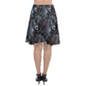 Black Pearls Chiffon Wrap Front Skirt View2