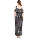 Black Pearls Draped Sleeveless Chiffon Jumpsuit View2