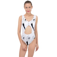 Classical Ballet Dancers Center Cut Out Swimsuit by Mariart