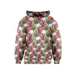 Flowers Pattern Kids  Pullover Hoodie by goljakoff