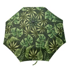 Green Leaves Folding Umbrellas by goljakoff