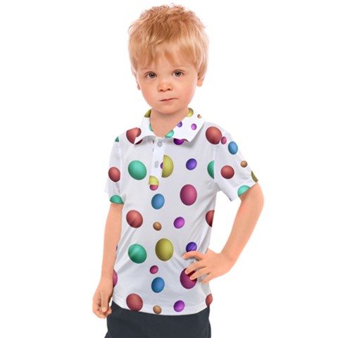 Egg Easter Texture Colorful Kids  Polo Tee by HermanTelo