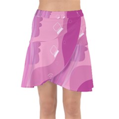 Online Woman Beauty Purple Wrap Front Skirt by Mariart