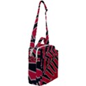 Leaves Silhouette Tropical Style Print Crossbody Day Bag View2