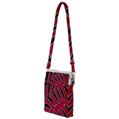 Leaves Silhouette Tropical Style Print Multi Function Travel Bag