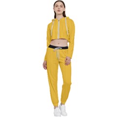 Aspen Gold - Cropped Zip Up Lounge Set