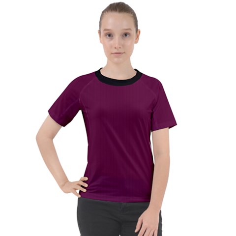 Boysenberry Purple - Women s Sport Raglan Tee by FashionLane