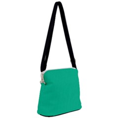 Caribbean Green - Zipper Messenger Bag by FashionLane