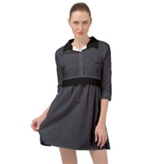 Anchor Grey - Mini Skater Shirt Dress by FashionLane