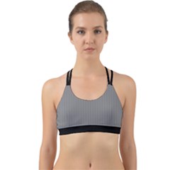 Battleship Grey - Back Web Sports Bra