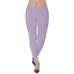 Wisteria Purple - Velvet Leggings