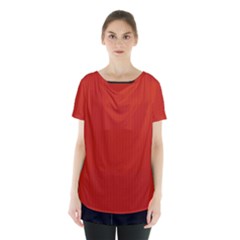 Christmas Red - Skirt Hem Sports Top by FashionLane