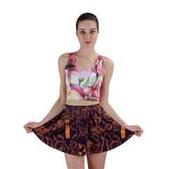 Halloween Pattern 5 Mini Skirt by designsbymallika