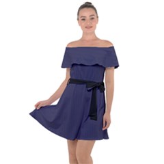 Astral Aura - Off Shoulder Velour Dress by FashionLane