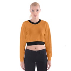 Cadmium Orange - Cropped Sweatshirt