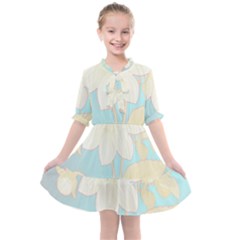 Blonde Dahlia - By Larenard Kids  All Frills Chiffon Dress by LaRenard