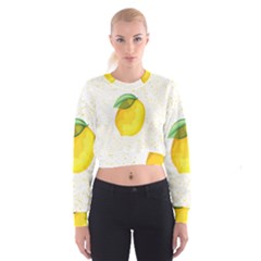 Illustration Sgraphic Lime Orange Cropped Sweatshirt