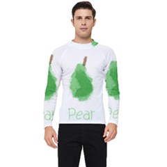 Pear Fruit Watercolor Painted Men s Long Sleeve Rash Guard by Mariart