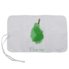 Pear Fruit Watercolor Painted Pen Storage Case (m)