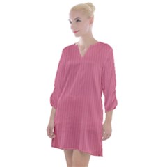 Aurora Pink - Open Neck Shift Dress