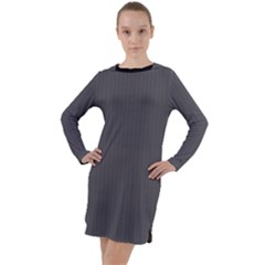 Blackened Pearl - Long Sleeve Hoodie Dress by FashionLane