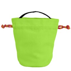 Chartreuse Green - Drawstring Bucket Bag by FashionLane