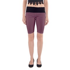 Dull Purple - Yoga Cropped Leggings by FashionLane