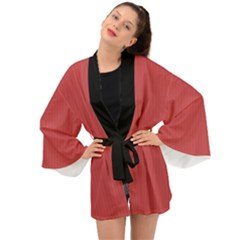 English Vermillion - Long Sleeve Kimono by FashionLane