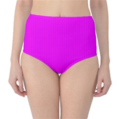 Fuchsia Pink - Classic High-waist Bikini Bottoms by FashionLane