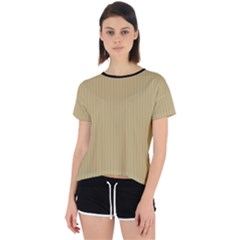 Rich Gold - Open Back Sport Tee by FashionLane