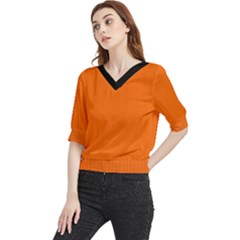 Just Orange - Quarter Sleeve Blouse